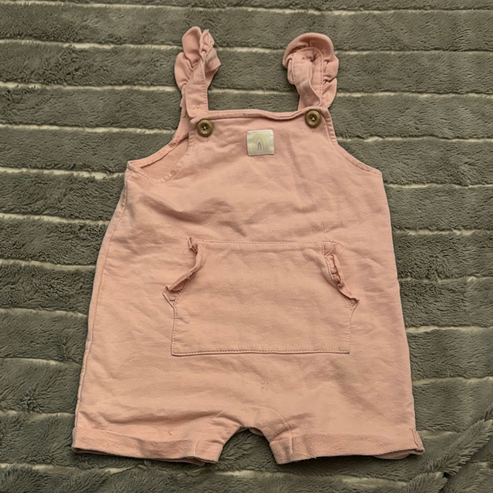Charming Pink Kids Overalls